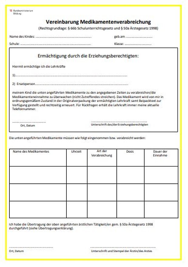 Medikamentenverabreichung